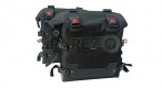 Fit For Royal Enfield Guerrilla 450 Black Canvas Pannier Bags - SPAREZO